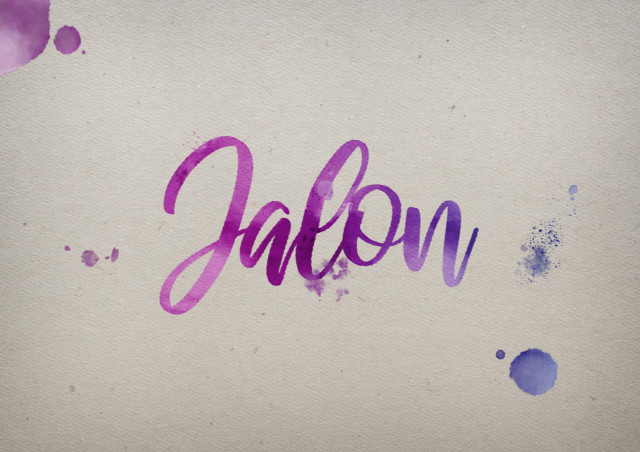 Free photo of Jalon Watercolor Name DP