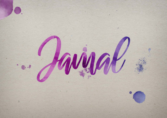 Free photo of Jamal Watercolor Name DP