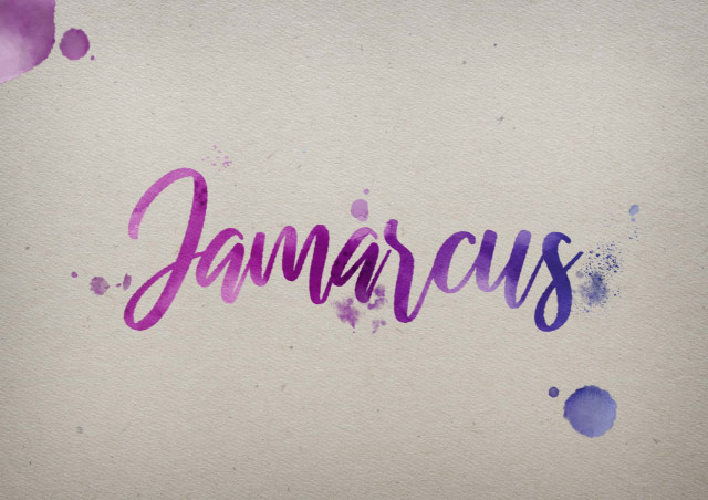 Free photo of Jamarcus Watercolor Name DP
