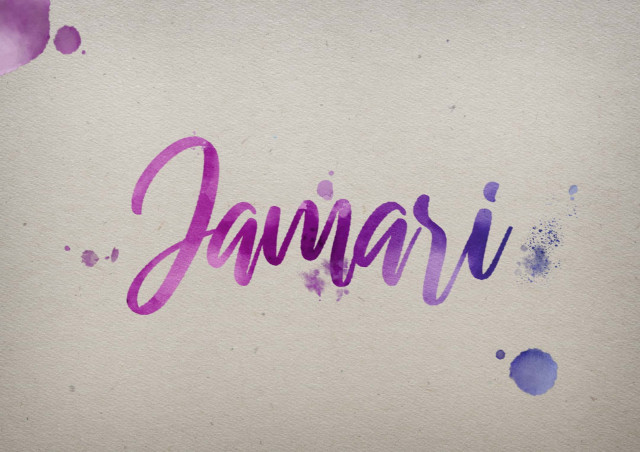 Free photo of Jamari Watercolor Name DP