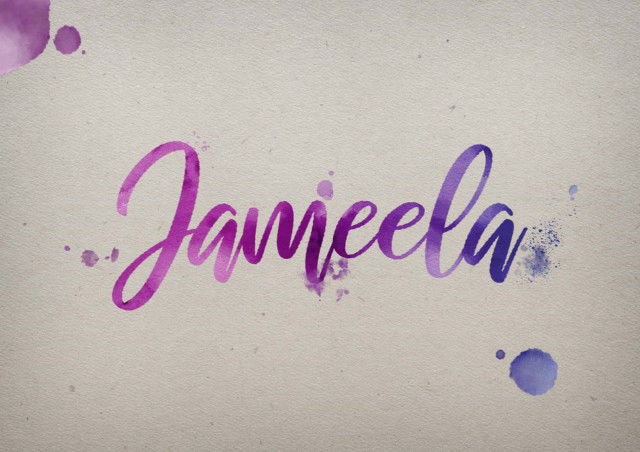 Free photo of Jameela Watercolor Name DP