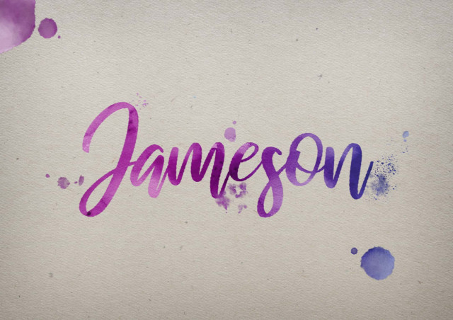 Free photo of Jameson Watercolor Name DP