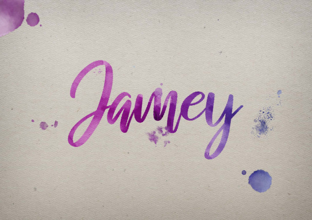 Free photo of Jamey Watercolor Name DP