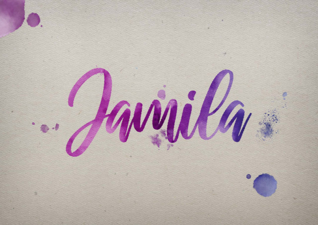 Free photo of Jamila Watercolor Name DP