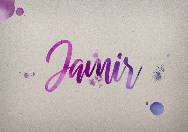 Free photo of Jamir Watercolor Name DP