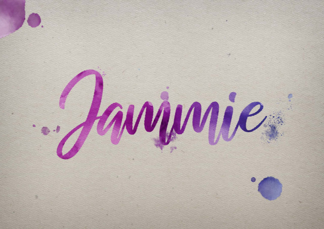 Free photo of Jammie Watercolor Name DP