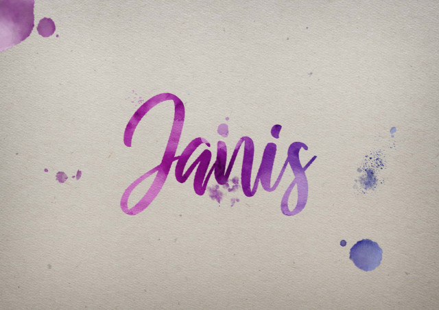 Free photo of Janis Watercolor Name DP