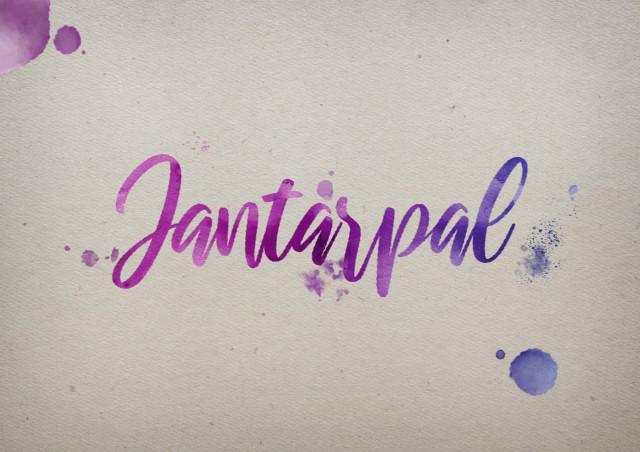 Free photo of Jantarpal Watercolor Name DP