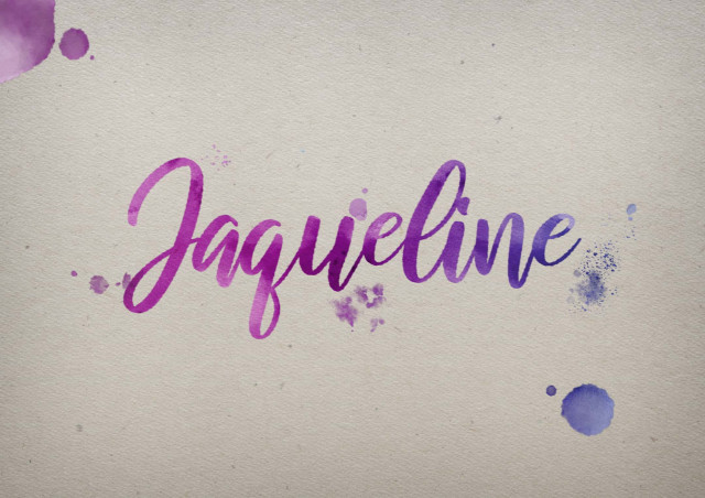 Free photo of Jaqueline Watercolor Name DP