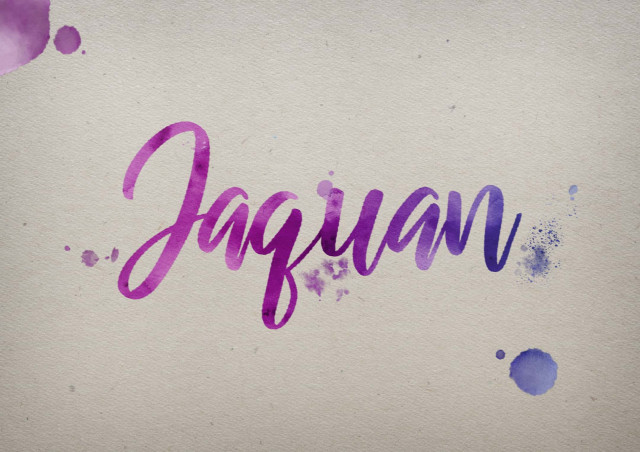 Free photo of Jaquan Watercolor Name DP