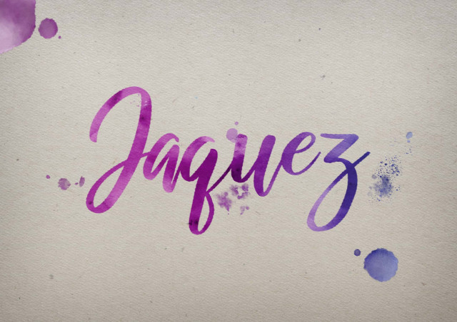 Free photo of Jaquez Watercolor Name DP