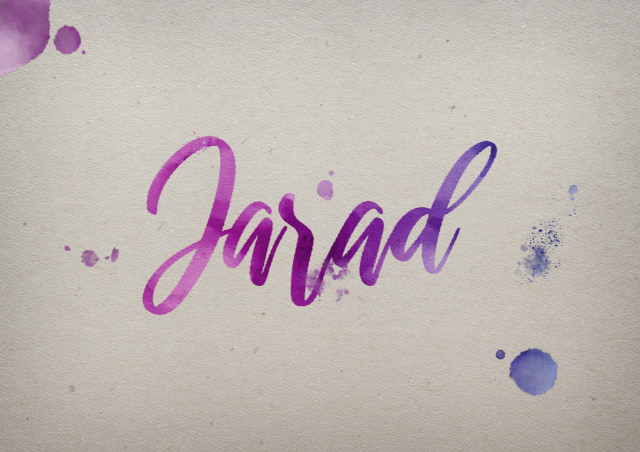 Free photo of Jarad Watercolor Name DP