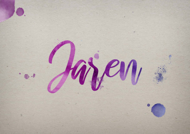 Free photo of Jaren Watercolor Name DP