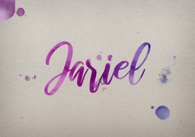 Free photo of Jariel Watercolor Name DP