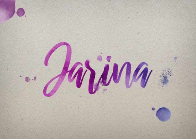 Free photo of Jarina Watercolor Name DP