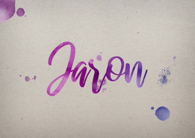 Free photo of Jaron Watercolor Name DP