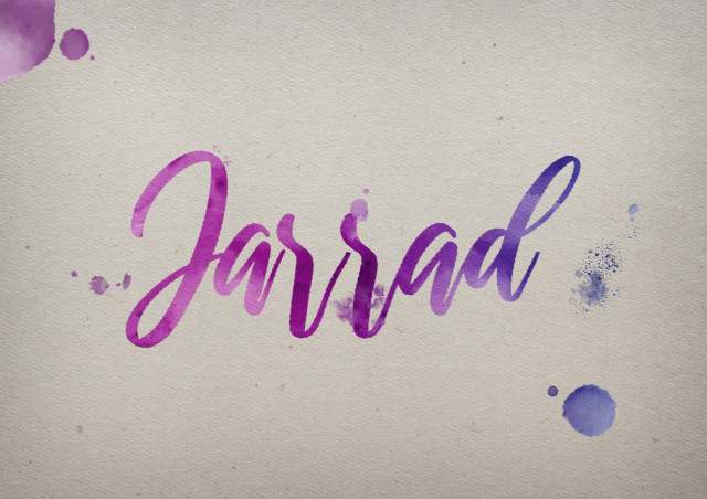 Free photo of Jarrad Watercolor Name DP