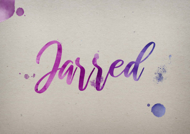 Free photo of Jarred Watercolor Name DP