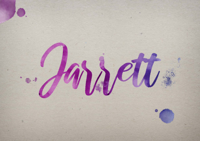 Free photo of Jarrett Watercolor Name DP