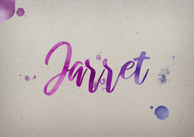 Free photo of Jarret Watercolor Name DP