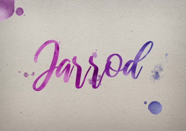 Free photo of Jarrod Watercolor Name DP