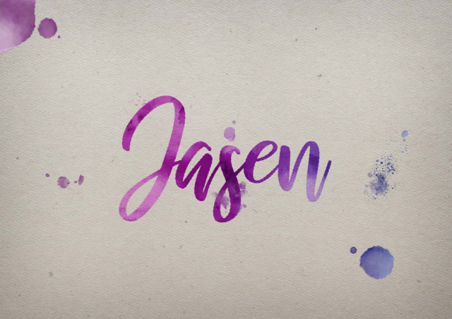 Free photo of Jasen Watercolor Name DP