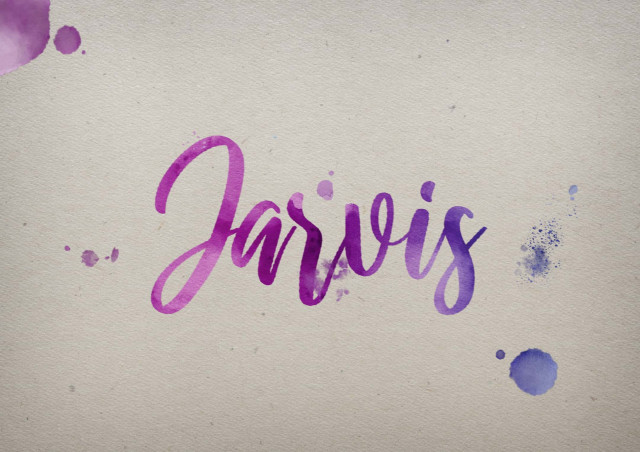 Free photo of Jarvis Watercolor Name DP