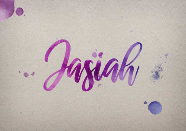 Free photo of Jasiah Watercolor Name DP