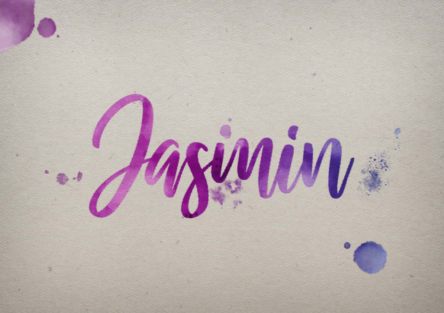 Free photo of Jasmin Watercolor Name DP