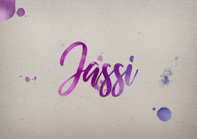 Free photo of Jassi Watercolor Name DP