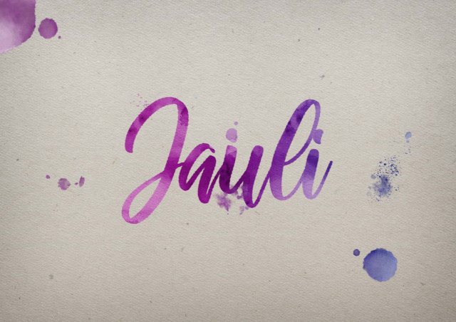 Free photo of Jauli Watercolor Name DP