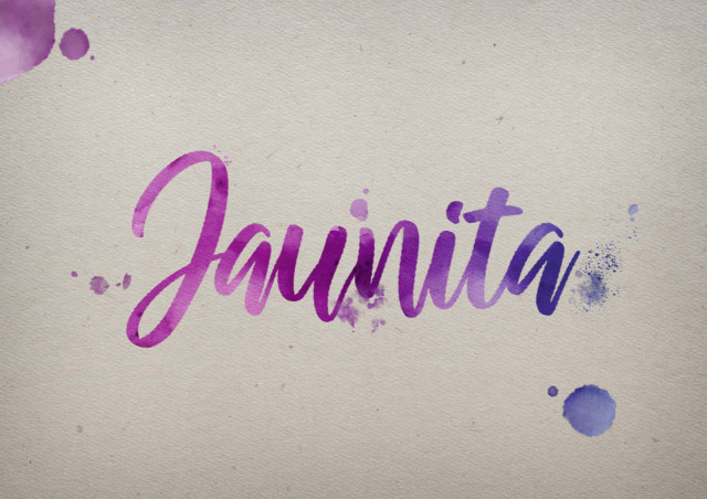 Free photo of Jaunita Watercolor Name DP