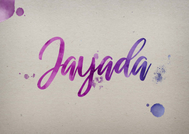 Free photo of Jayada Watercolor Name DP