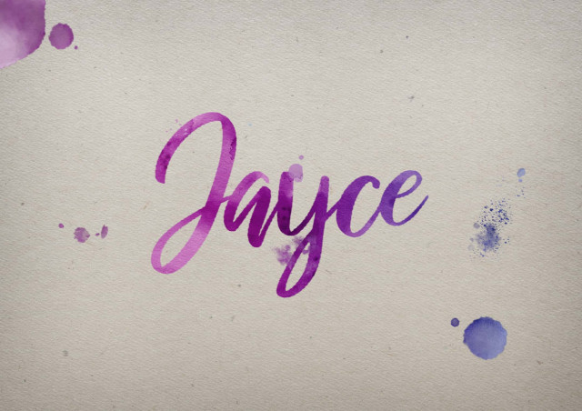 Free photo of Jayce Watercolor Name DP