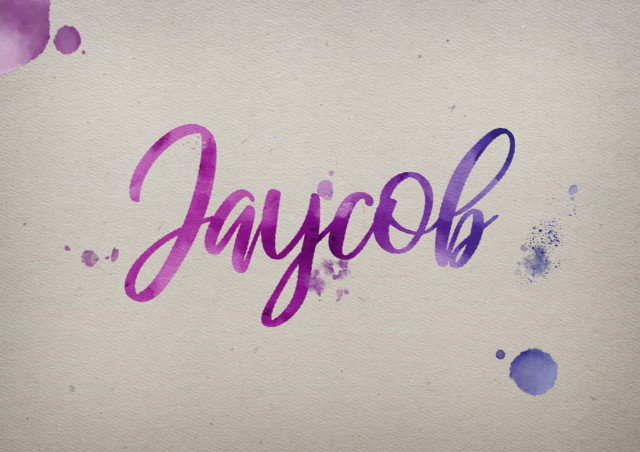 Free photo of Jaycob Watercolor Name DP