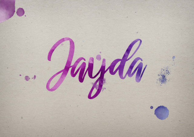 Free photo of Jayda Watercolor Name DP