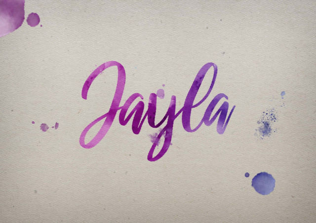 Free photo of Jayla Watercolor Name DP