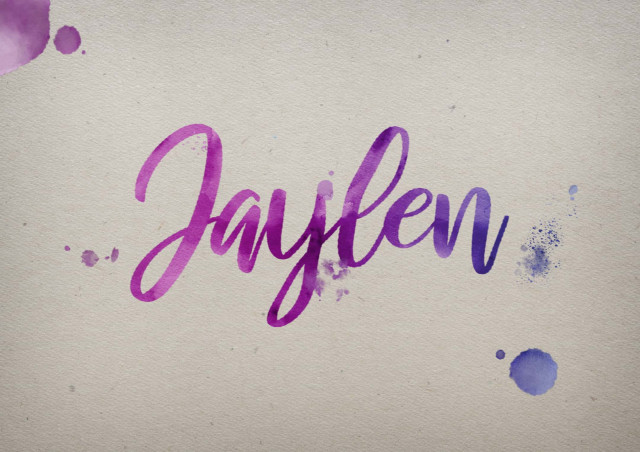 Free photo of Jaylen Watercolor Name DP