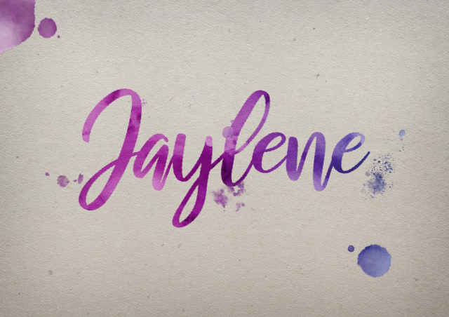 Free photo of Jaylene Watercolor Name DP