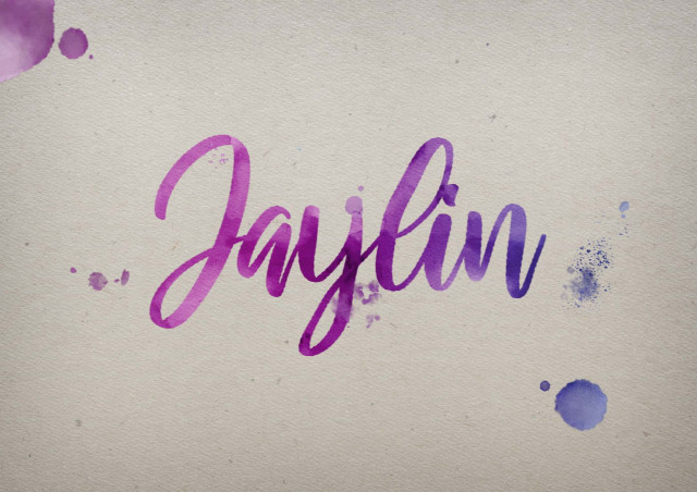 Free photo of Jaylin Watercolor Name DP