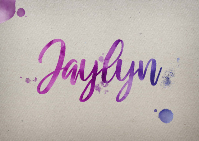 Free photo of Jaylyn Watercolor Name DP