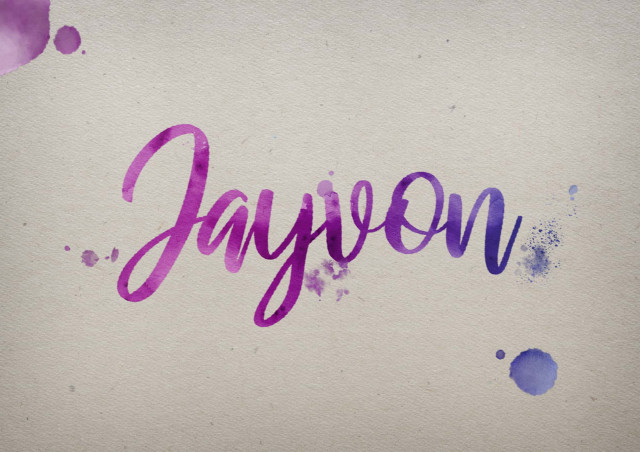 Free photo of Jayvon Watercolor Name DP
