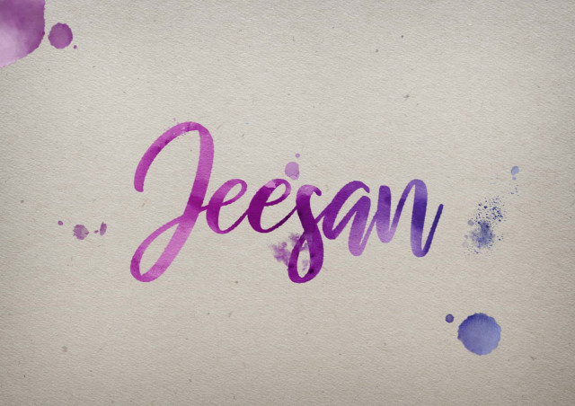 Free photo of Jeesan Watercolor Name DP