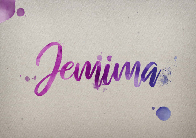 Free photo of Jemima Watercolor Name DP