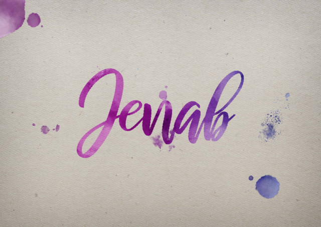 Free photo of Jenab Watercolor Name DP