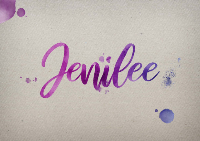 Free photo of Jenilee Watercolor Name DP