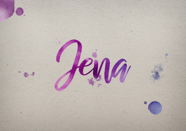 Free photo of Jena Watercolor Name DP