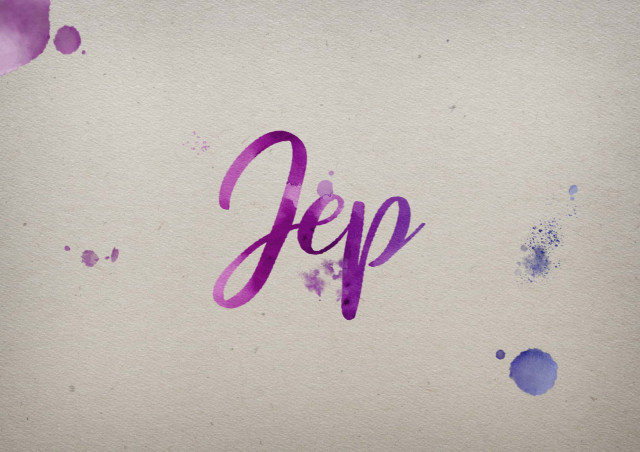 Free photo of Jep Watercolor Name DP