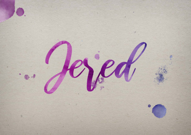 Free photo of Jered Watercolor Name DP