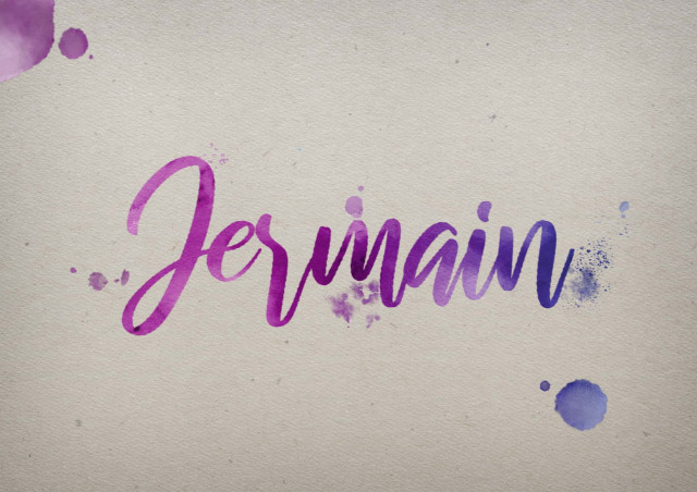 Free photo of Jermain Watercolor Name DP